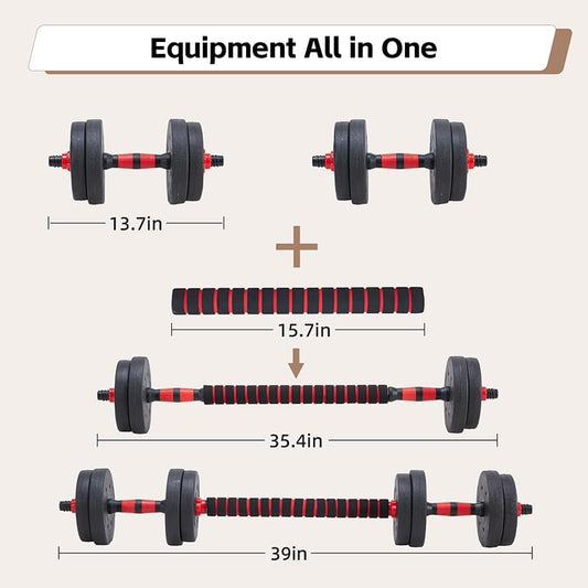 4-in-1 Adjustable Dumbbell Set