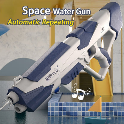 Space Blaster Electric Water Gun – Automatic Water Absorption Toy for Kids & Outdoor Fun
