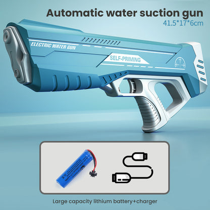 Space Blaster Electric Water Gun – Automatic Water Absorption Toy for Kids & Outdoor Fun