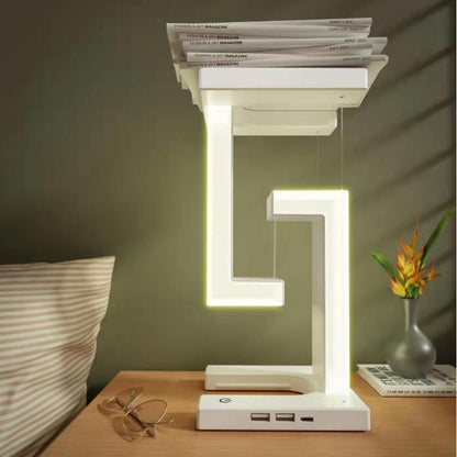 Creative Floating Balance Lamp – Wireless Charging Magnetic Suspension Table Light