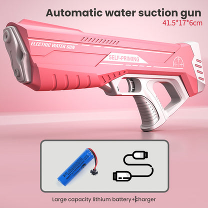 Space Blaster Electric Water Gun – Automatic Water Absorption Toy for Kids & Outdoor Fun