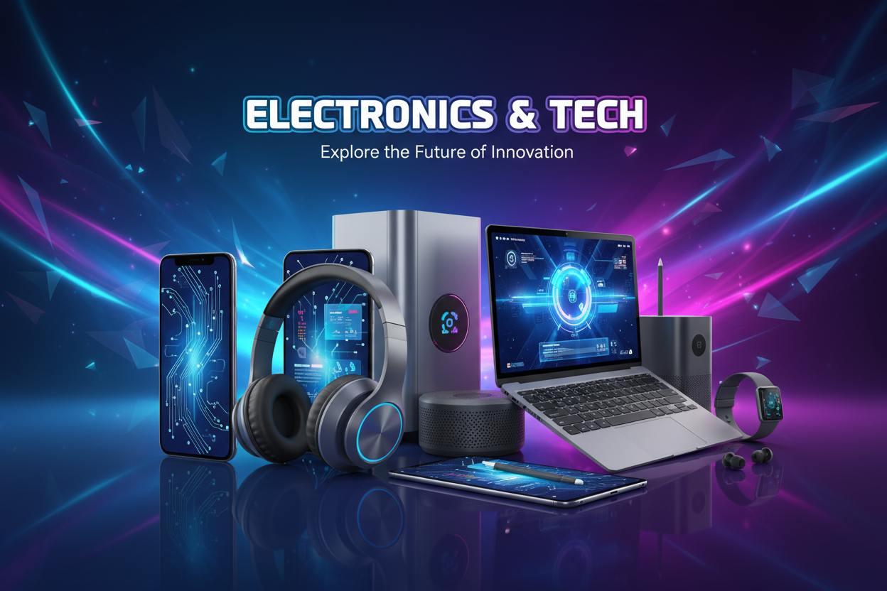Electronics and Tech Banner