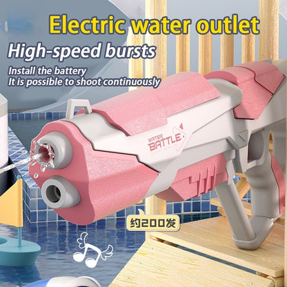 Space Blaster Electric Water Gun – Automatic Water Absorption Toy for Kids & Outdoor Fun