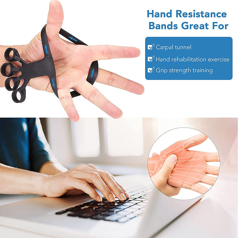 Silicone Finger Grip & Hand Strengthener – Arthritis Relief & Rehabilitation Trainer